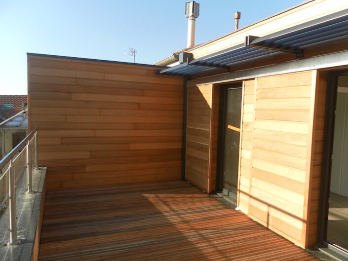 Terrasse exotique et Bardage Red Cedar