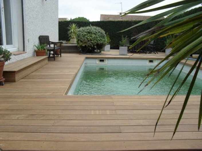 Pourtour de piscine en IPE