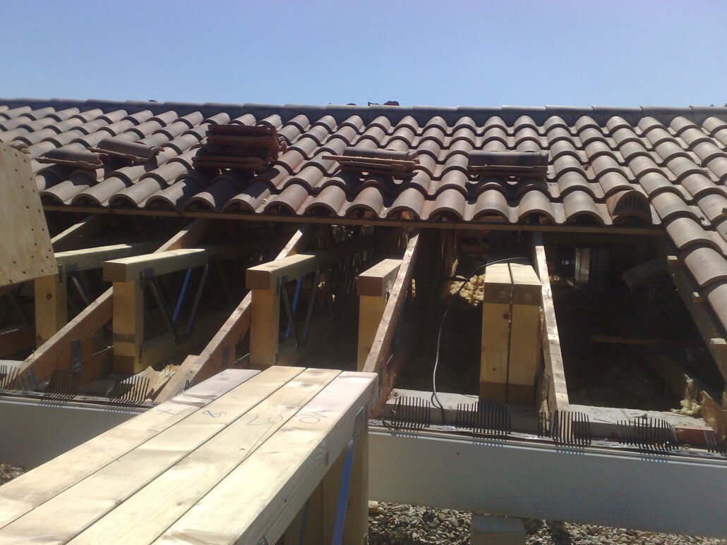 2. Pose des poutres de plancher