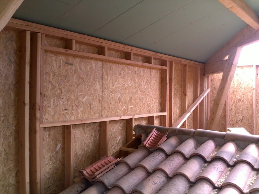 3. Pose des murs bois